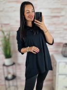 Kapucnis, hátul hosszított, pamut tunika S-M-L