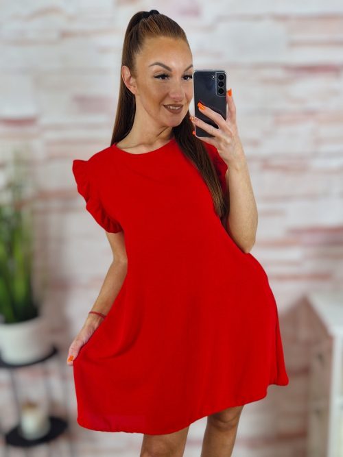 Pillangó ujjú, a vonalú, nyári ruha S-M