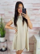 Pillangó ujjú, a vonalú, nyári ruha S-M