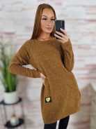 Két oldalt sliccelt, vastagabb anyagú tunika M-L