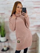 Garbós nyakú, oldalt sliccelt, vastagabb anyagú tunika M-L