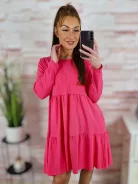 Fodros aljú, hosszú ujjú, pamut ruha S-M-L