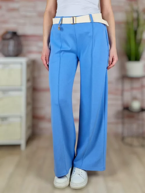 Öves és gumis derekú, bő szárú nadrág L-XL