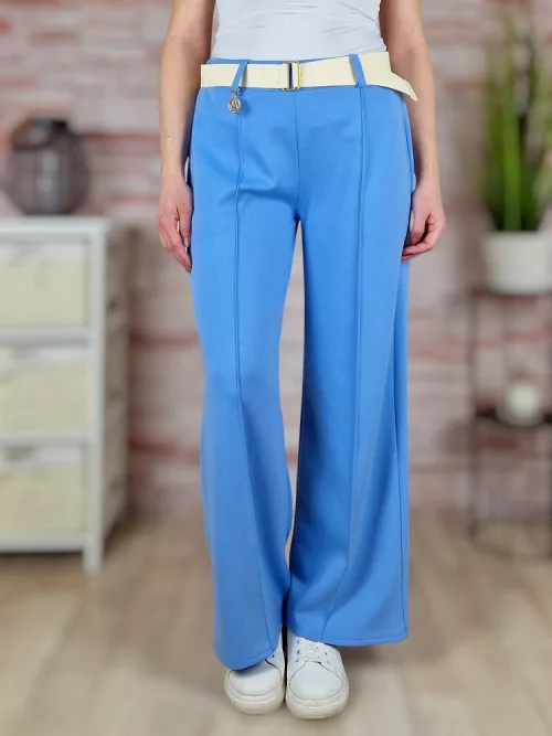 Öves és gumis derekú, bő szárú nadrág L-XL