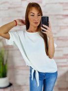 Oldalt megkötős, rövid ujjú felső M-L