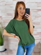 Oldalt megkötős, rövid ujjú felső M-L