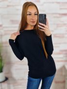 Denevér ujjú, bordázott anyagú, kötött felső M-L