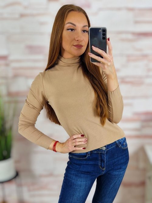 Garbós nyakú, lézervágott, hosszú ujjú felső XS-S,S-M