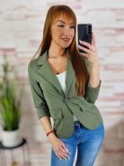 Karcsúsított, álzsebes, összegombolható blézer S-XL-ig