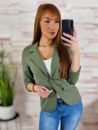 Karcsúsított, álzsebes, összegombolható blézer S-XL-ig