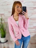 Karcsúsított, álzsebes, összegombolható blézer S-XL-ig