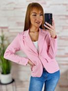 Karcsúsított, álzsebes, összegombolható blézer S-XL-ig