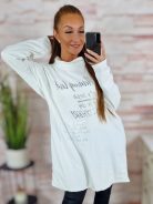 Hátul hosszított, garbós nyakú, mikroplüss anyagú ruha M-L-XL