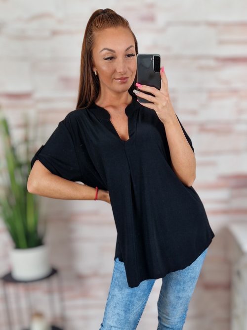 Rövid ujjú, v-nyakú felső L-XL