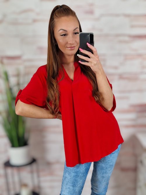 Rövid ujjú, v-nyakú felső L-XL