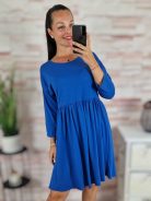 Fodros ujjú, bő szoknyarészű, pamut ruha S-M