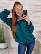 Gumis vállú, mellnél kivágott és megkötős felső M-L-XL