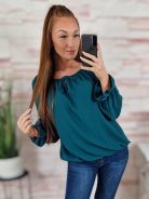 Gumis vállú, mellnél kivágott és megkötős felső M-L-XL