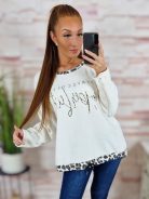 Alján összehúzható, ejtett vállú, hosszú ujjú felső L-XL