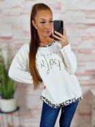 Alján összehúzható, ejtett vállú, hosszú ujjú felső L-XL