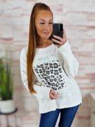 Hátul hosszított, ejtett vállú, hosszú ujjú felső L-XL