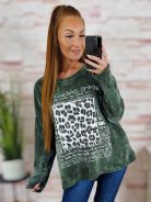 Hátul hosszított, ejtett vállú, hosszú ujjú felső L-XL