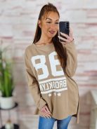 Feliratos, hátul hosszított, pamut anyagú felső L-XL