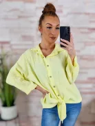 Alján megkötős, végig gombos, 100% pamut felső L-XL