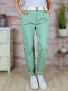 Öves, bővebb szárú, gumis derekú nadrág L-XL