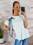 Masnis díszítésű, rövid ujjú felső L-XL