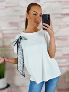 Masnis díszítésű, rövid ujjú felső L-XL