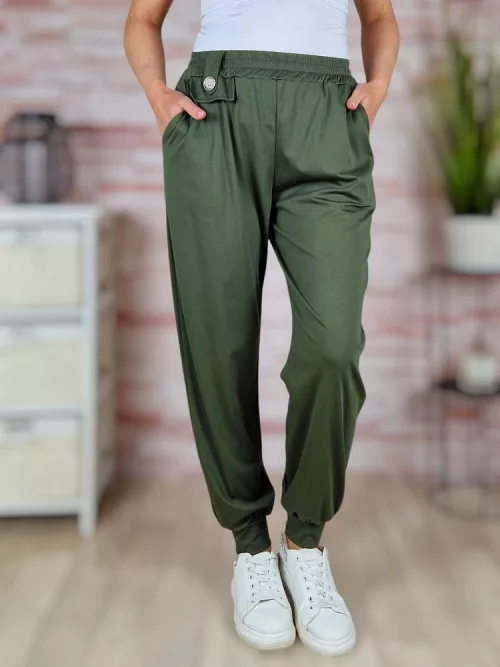 Gumis derekú, zsebes, passzés aljú nadrág M-L-XL