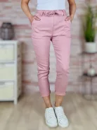 Megkötős, gumis és magas derekú, mályva nadrág S-XL-ig