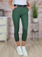 Öves, magas derekú, khaki nadrág S-XL-ig