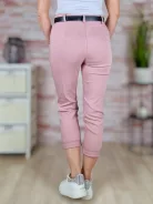 Öves, magas derekú, sztreccses, mályva nadrág S-XL-ig