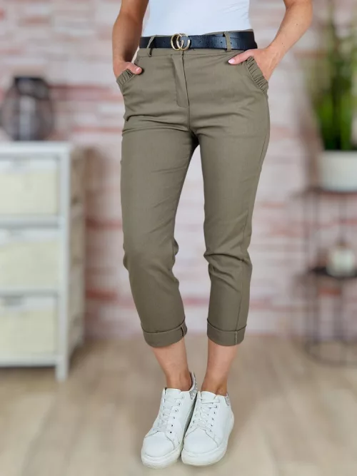 Öves, magas derekú, sztreccses nadrág S-XL-ig