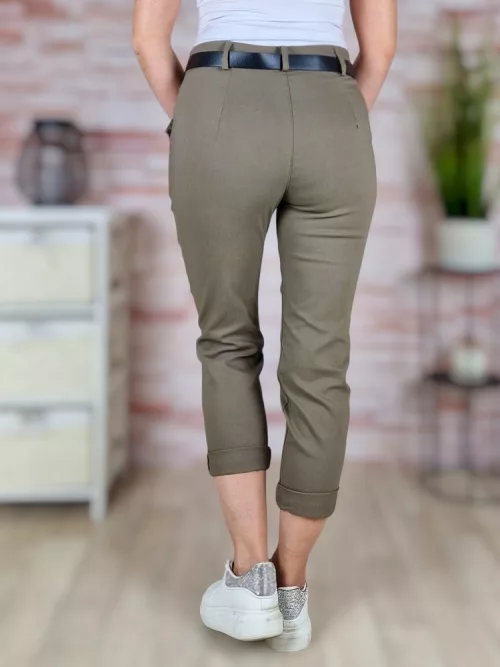 Öves, magas derekú, sztreccses nadrág S-XL-ig