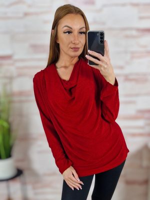 Ejtett nyakú, lurex anyagú, alkalmi felső M-L