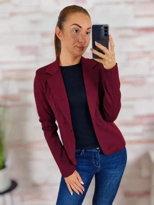 Válltöméses, gombos, karcsúsított blézer XS-L-ig