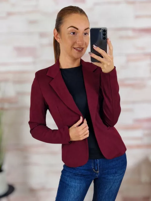 Válltöméses, gombos, karcsúsított blézer XS-L-ig
