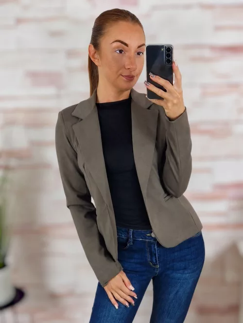 Válltöméses, gombos, karcsúsított blézer XS-L-ig