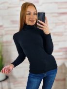 Garbós nyakú, puha, kötött anyagú felső S-M