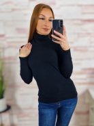 Garbós nyakú, puha, kötött anyagú felső S-M