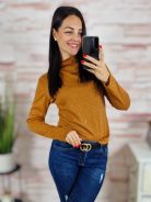 Strasszos, félgarbós, hosszú ujjú felső S-M