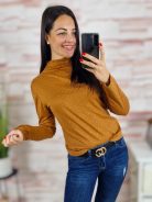 Strasszos, félgarbós, hosszú ujjú felső S-M