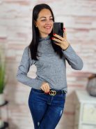 Strasszos, félgarbós, hosszú ujjú felső S-M