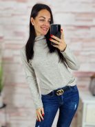 Strasszos, félgarbós, hosszú ujjú felső S-M