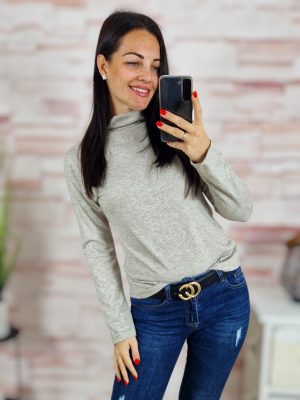 Strasszos, félgarbós, hosszú ujjú felső S-M