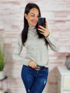 Strasszos, félgarbós, hosszú ujjú felső S-M