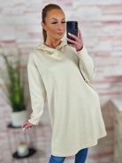 Kapucnis, zsebes, hosszú ujjú ruha M-L